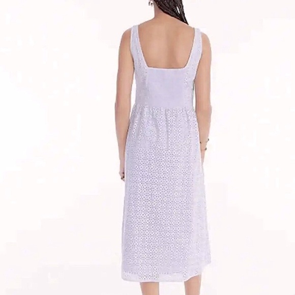 J. Crew Button-front eyelet dress in Peri Shadow Size 6 - Picture 12 of 14